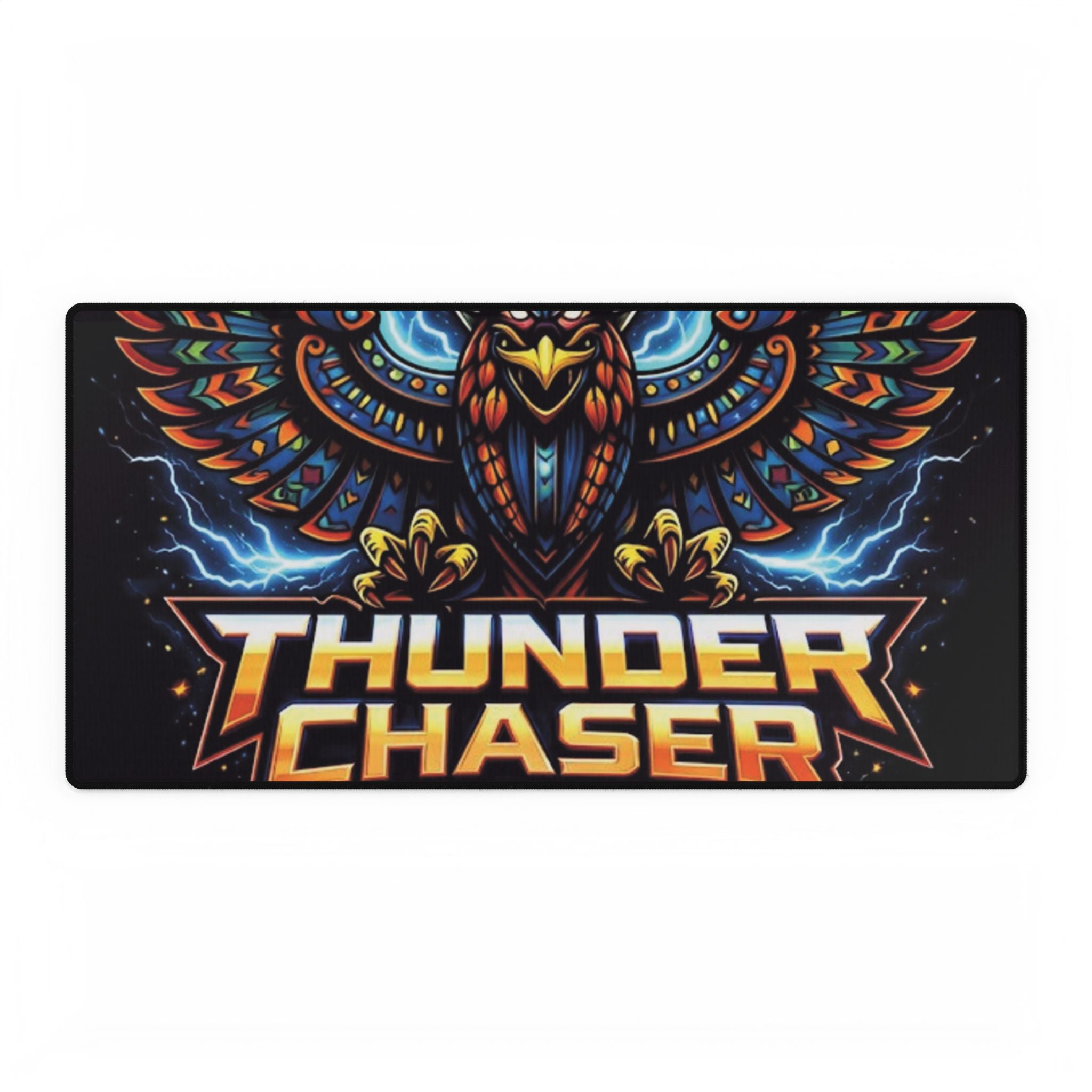 Thunder Chaser Combat Simulations Desk Mat | Thunderbird Gaming Mouse Pad 31.5×15.5"