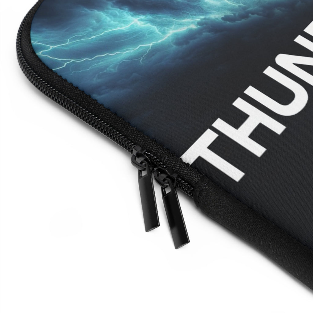 Thunder Chaser Weather Laptop Sleeve — Storm Lightning Weather Design