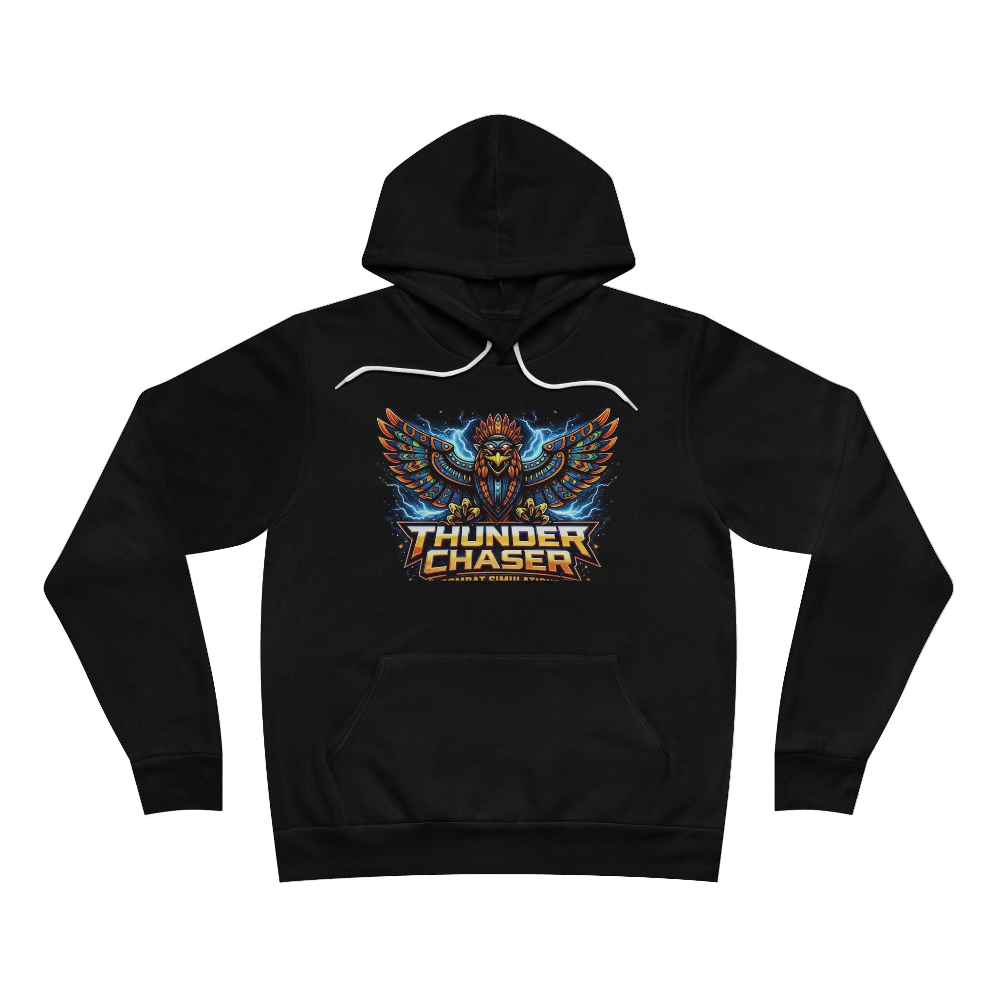 Thunder Chaser Combat Simulations Graphic Hoodie | Thunderbird Pullover – Vintage Storm Design