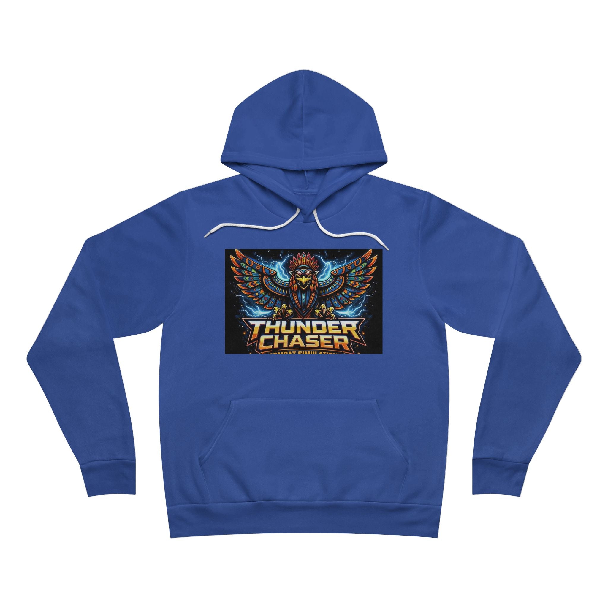 Thunder Chaser Combat Simulations Graphic Hoodie | Thunderbird Pullover – Vintage Storm Design