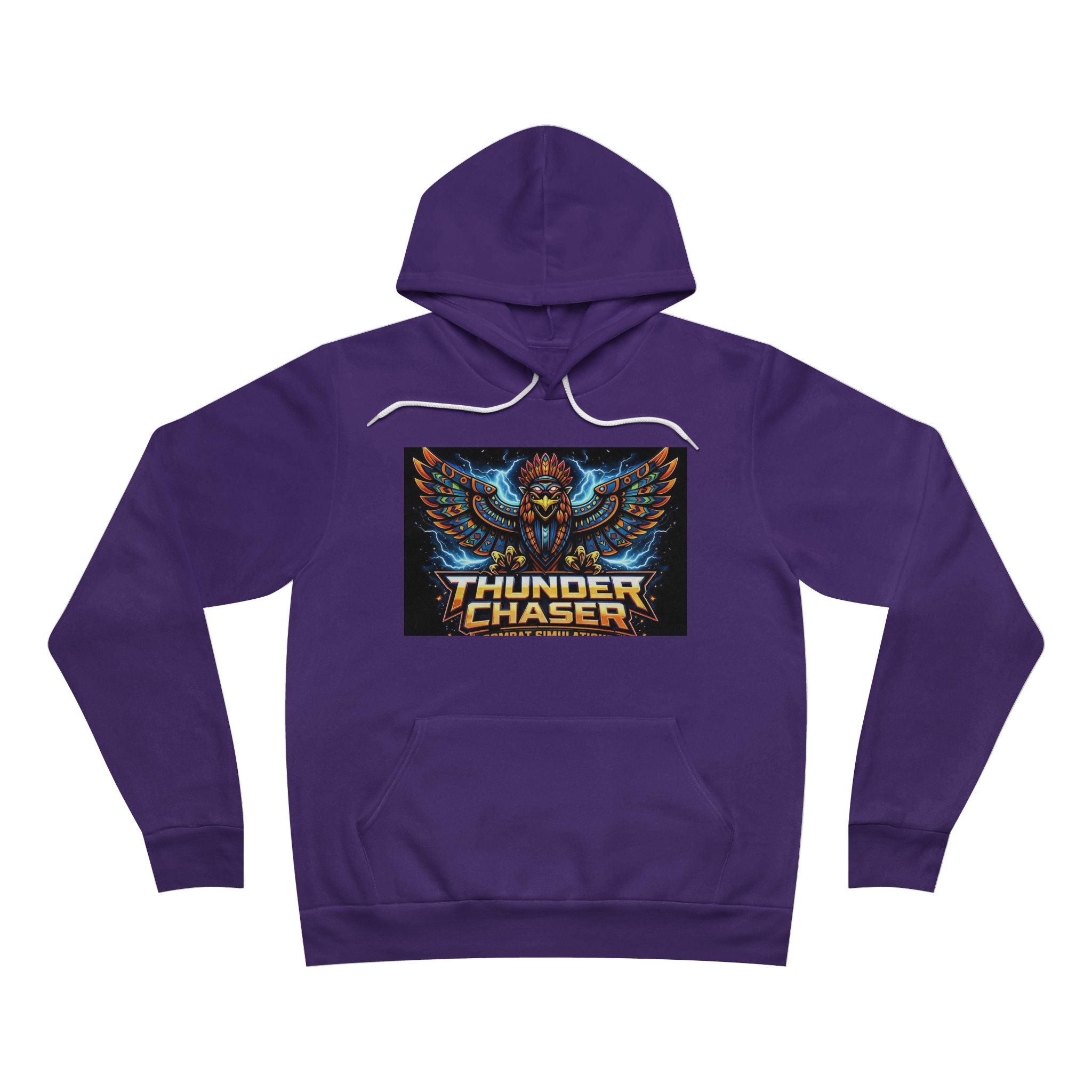 Thunder Chaser Combat Simulations Graphic Hoodie | Thunderbird Pullover – Vintage Storm Design