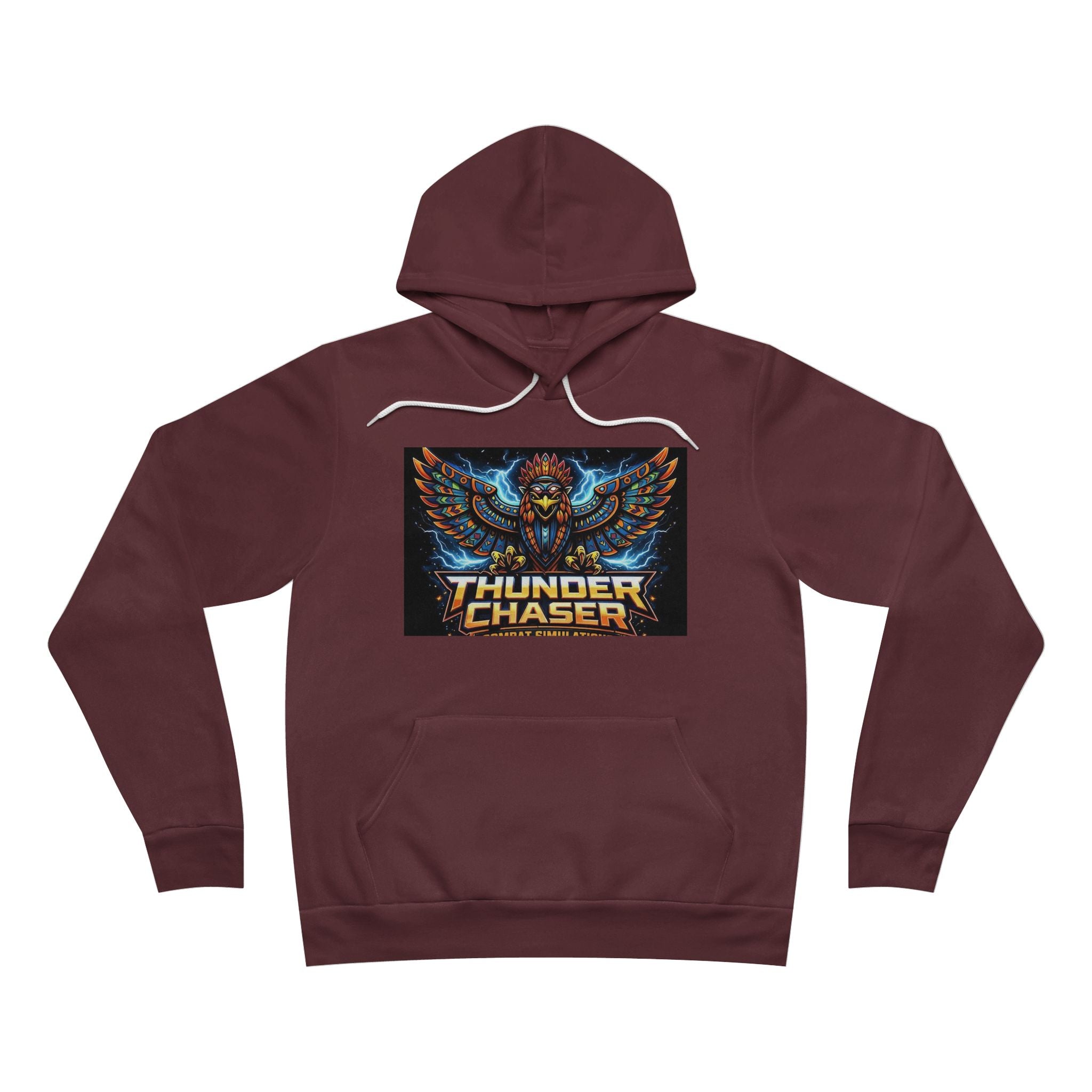 Thunder Chaser Combat Simulations Graphic Hoodie | Thunderbird Pullover – Vintage Storm Design