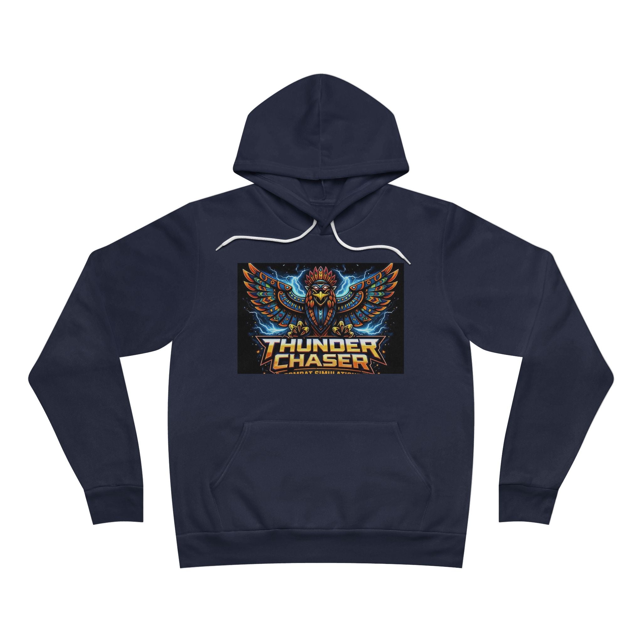 Thunder Chaser Combat Simulations Graphic Hoodie | Thunderbird Pullover – Vintage Storm Design