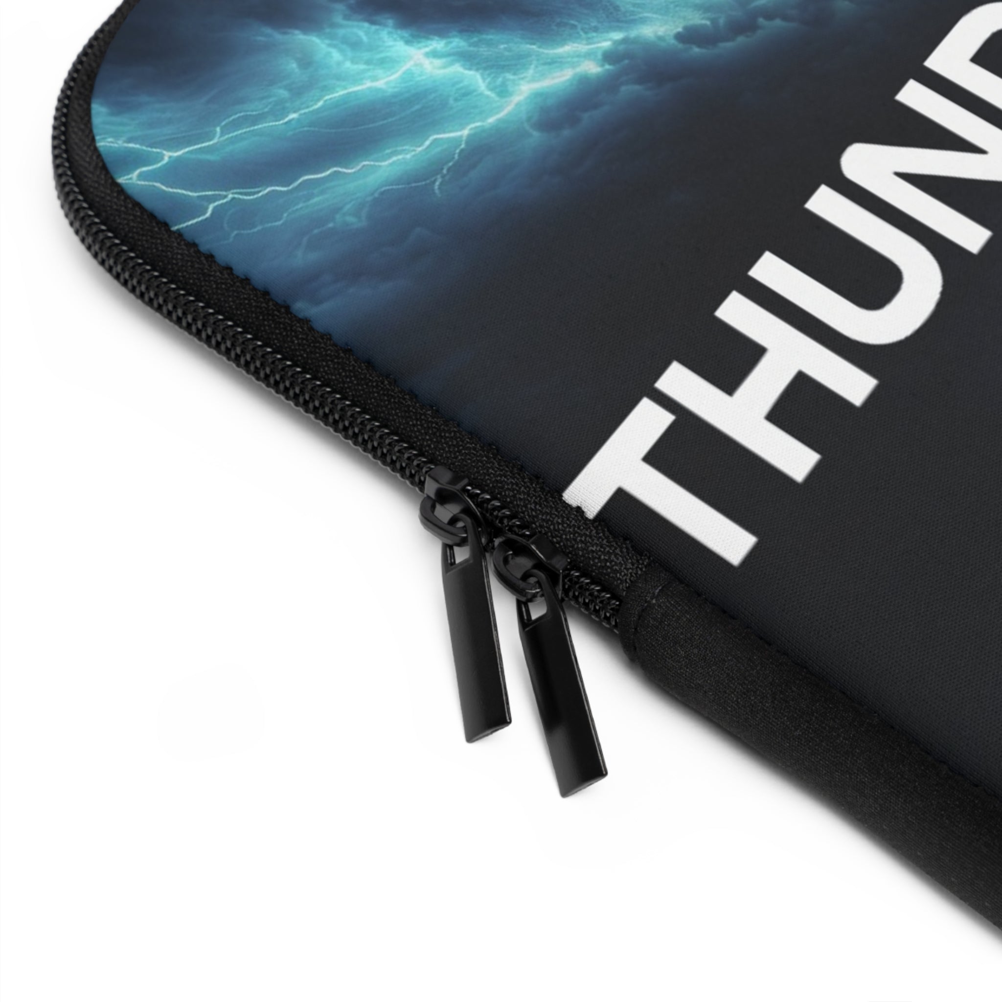 Thunder Chaser Weather Laptop Sleeve — Storm Lightning Weather Design