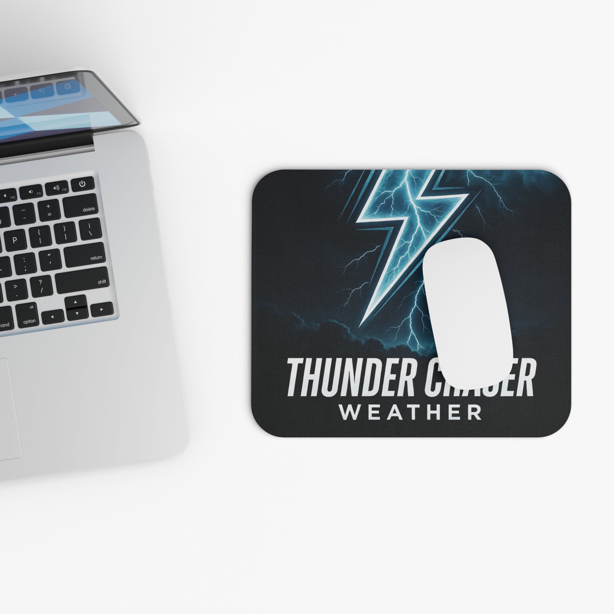 Thunder Chaser Weather Mouse Pad – Lightning Storm Rectangle Mousepad
