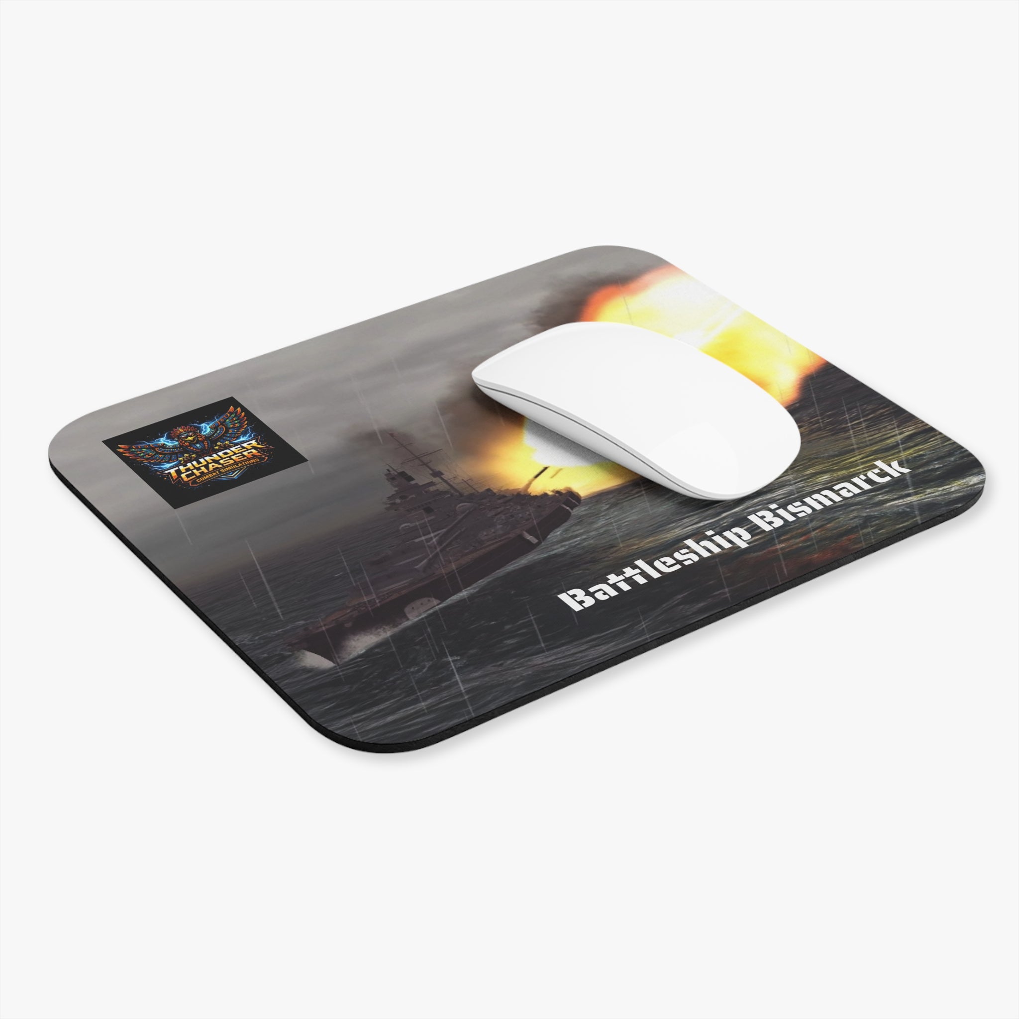 Battleship Bismarck Mouse Pad — Thunder Chaser Combat Simulations Mouse Pad