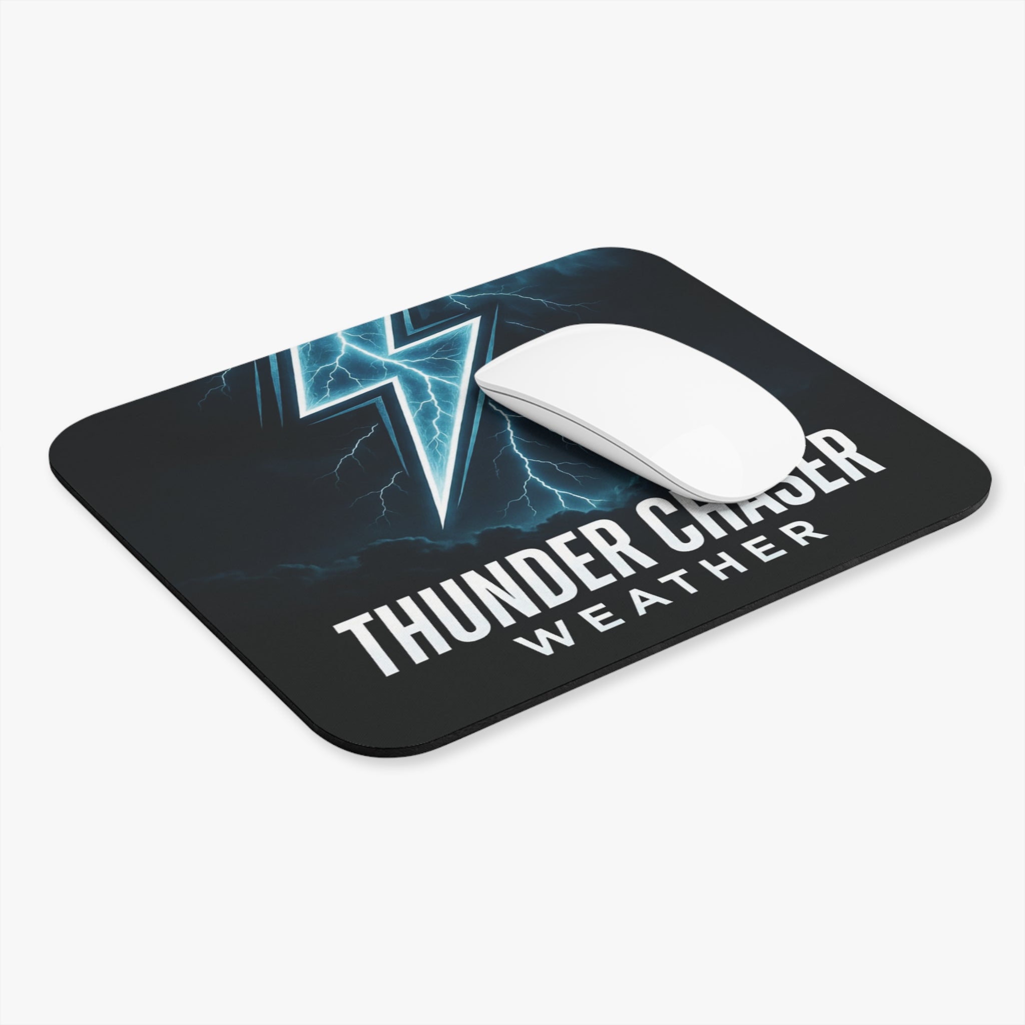 Thunder Chaser Weather Mouse Pad – Lightning Storm Rectangle Mousepad