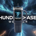Thunder Chaser Weather 40oz Insulated Travel Mug — Storm Logo Tumbler