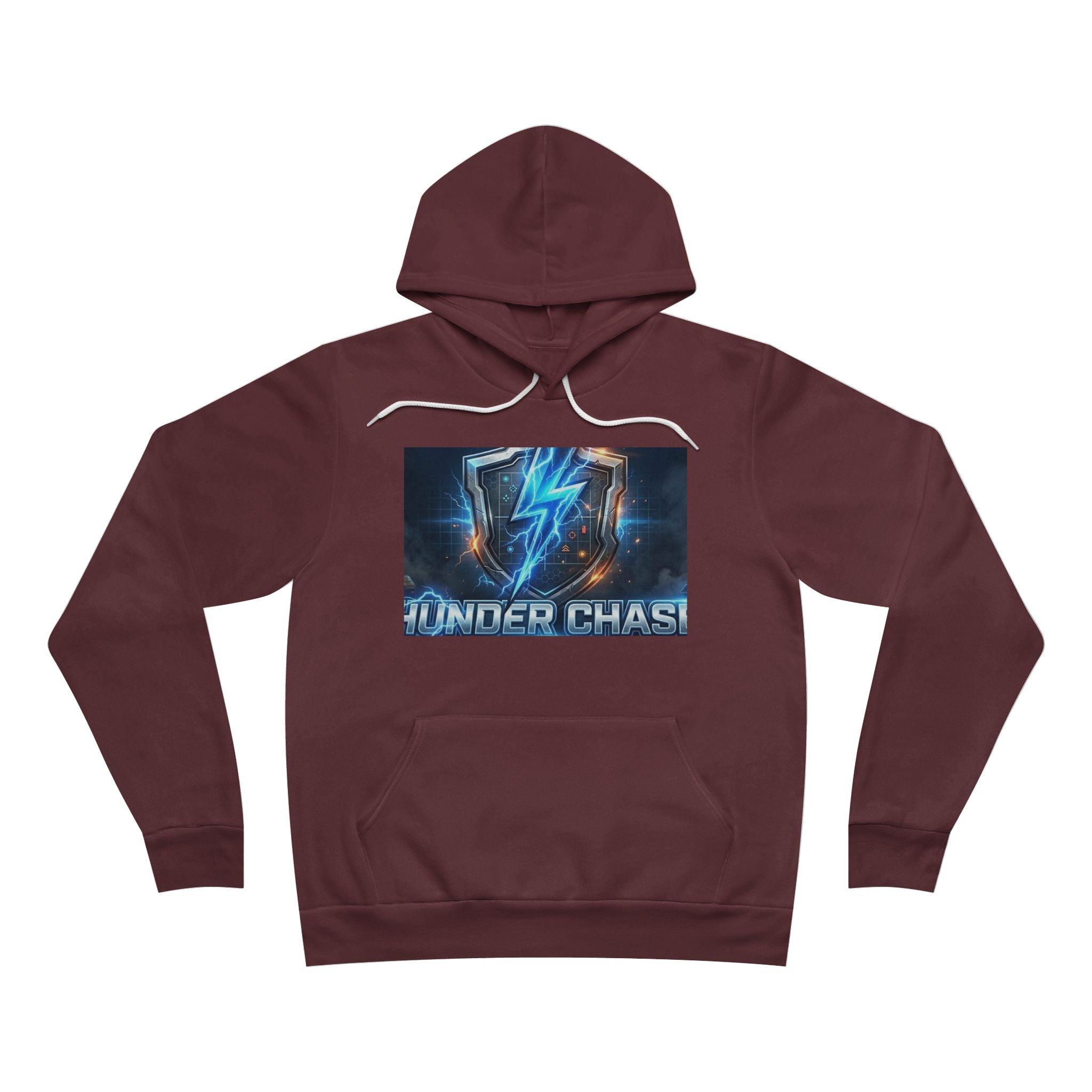 Thunder Chase Strategy Hoodie | Lightning Bolt Gaming Pullover – Sizes XS–2XL