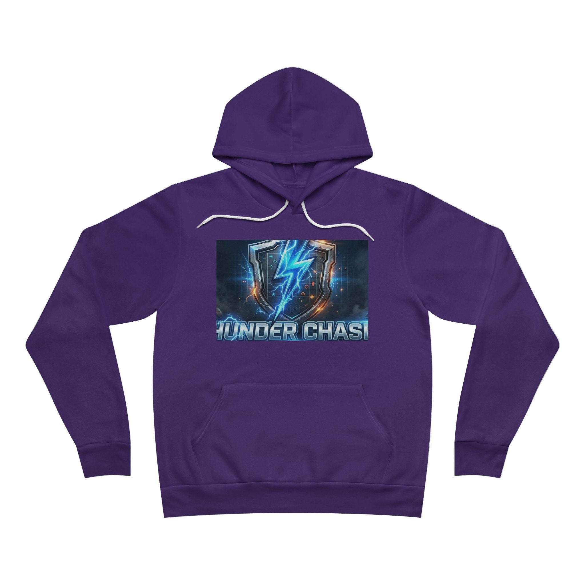 Thunder Chase Strategy Hoodie | Lightning Bolt Gaming Pullover – Sizes XS–2XL