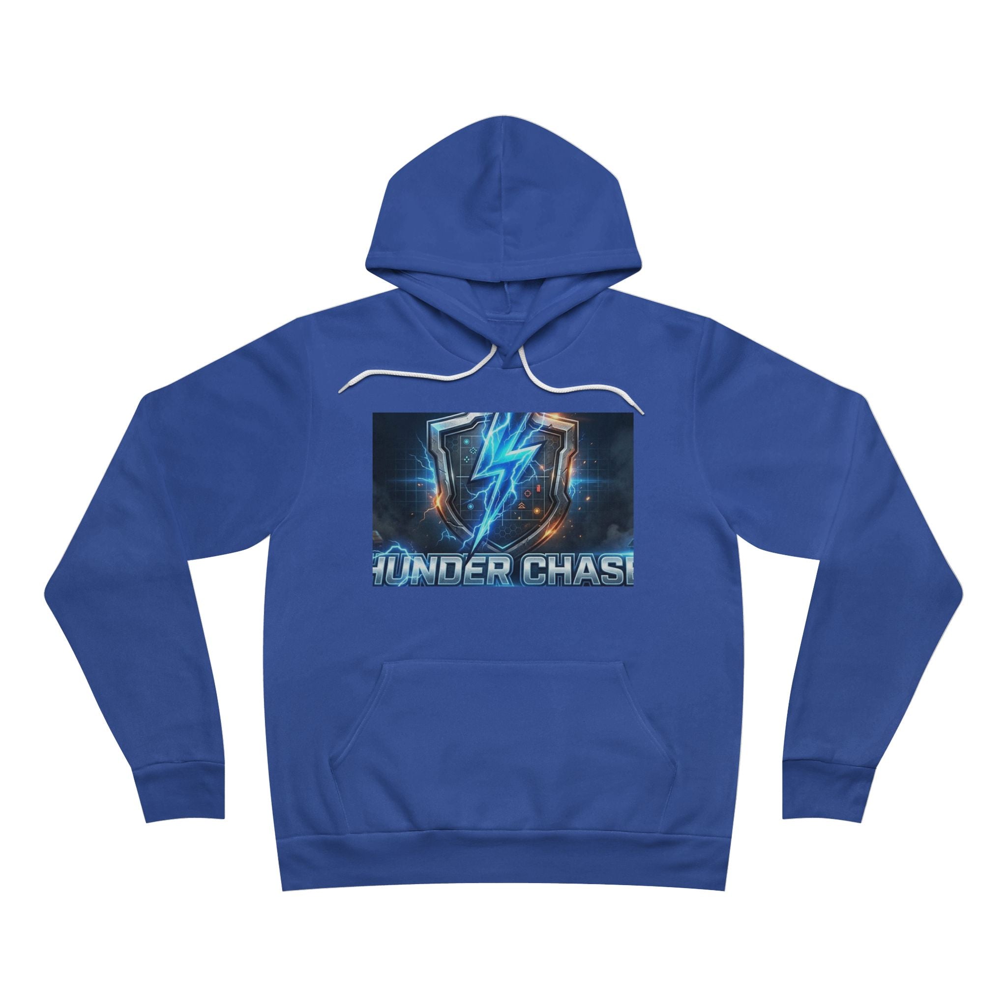Thunder Chase Strategy Hoodie | Lightning Bolt Gaming Pullover – Sizes XS–2XL