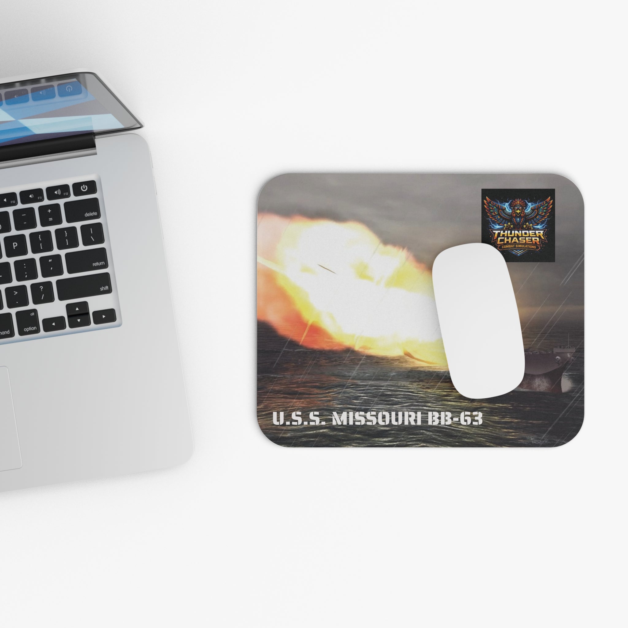 U.S.S. Missouri BB-63 Battleship Mouse Pad – Thunder Chaser Combat Simulations