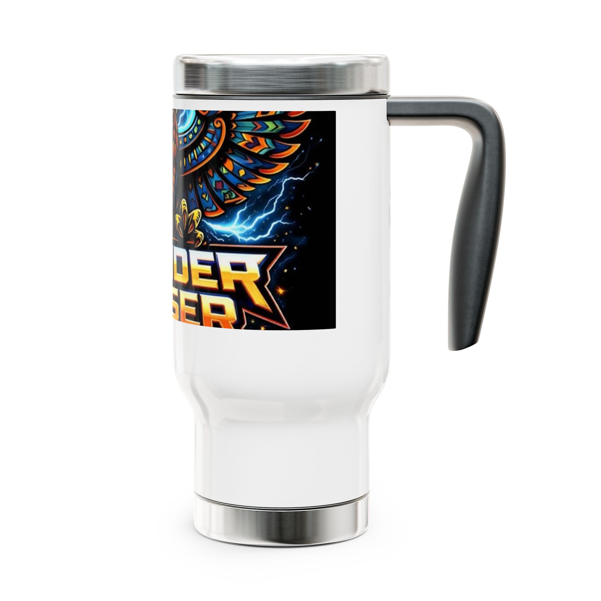 ThunderChaser Combat Simulations 14oz Stainless Steel Travel Mug with Handle
