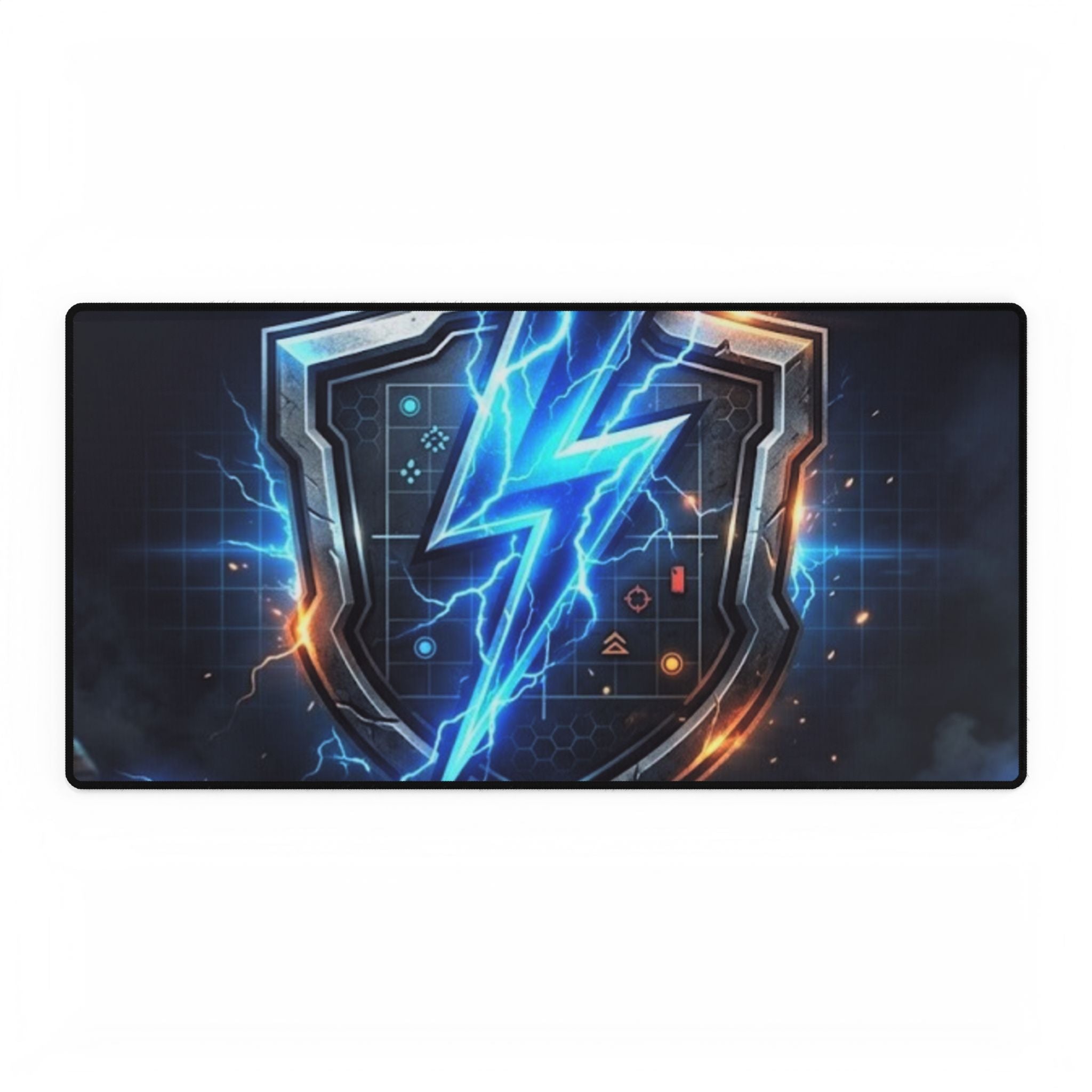 Thunder Chaser Strategy Gaming Desk Mat | Strategy Shield RGB Mouse Pad 31.5×15.5"