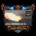 USS Missouri BB-63 Battleship Desk Mat – Thunder Chaser Combat Simulation Gaming Mouse Pad