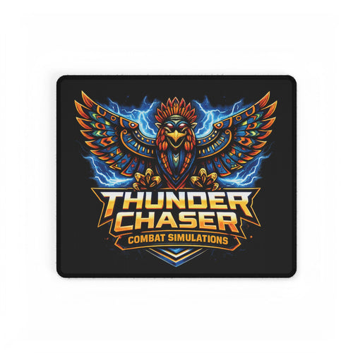 Thunder Chaser Combat Simulations Desk Mat | Thunderbird Gaming Mouse Pad 31.5×15.5"