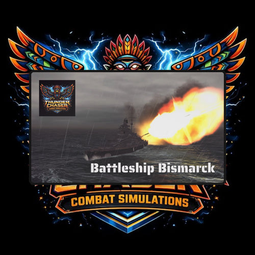Bismarck Desk Mat — Thunder Chaser Combat Simulations Gaming Mouse Pad