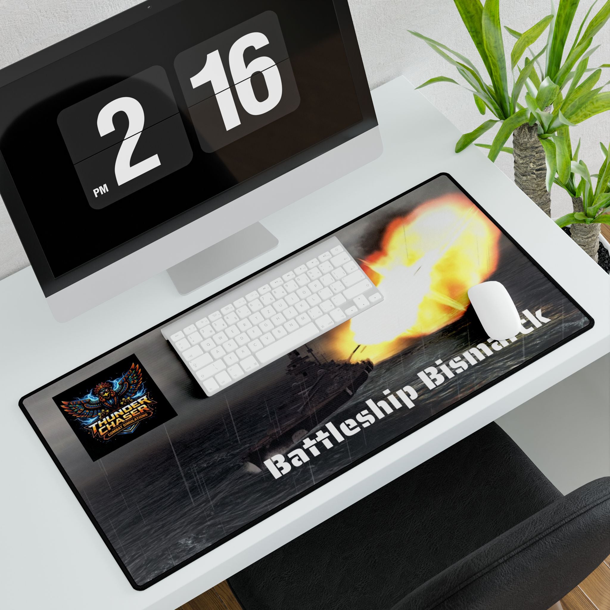 Bismarck Desk Mat — Thunder Chaser Combat Simulations Gaming Mouse Pad
