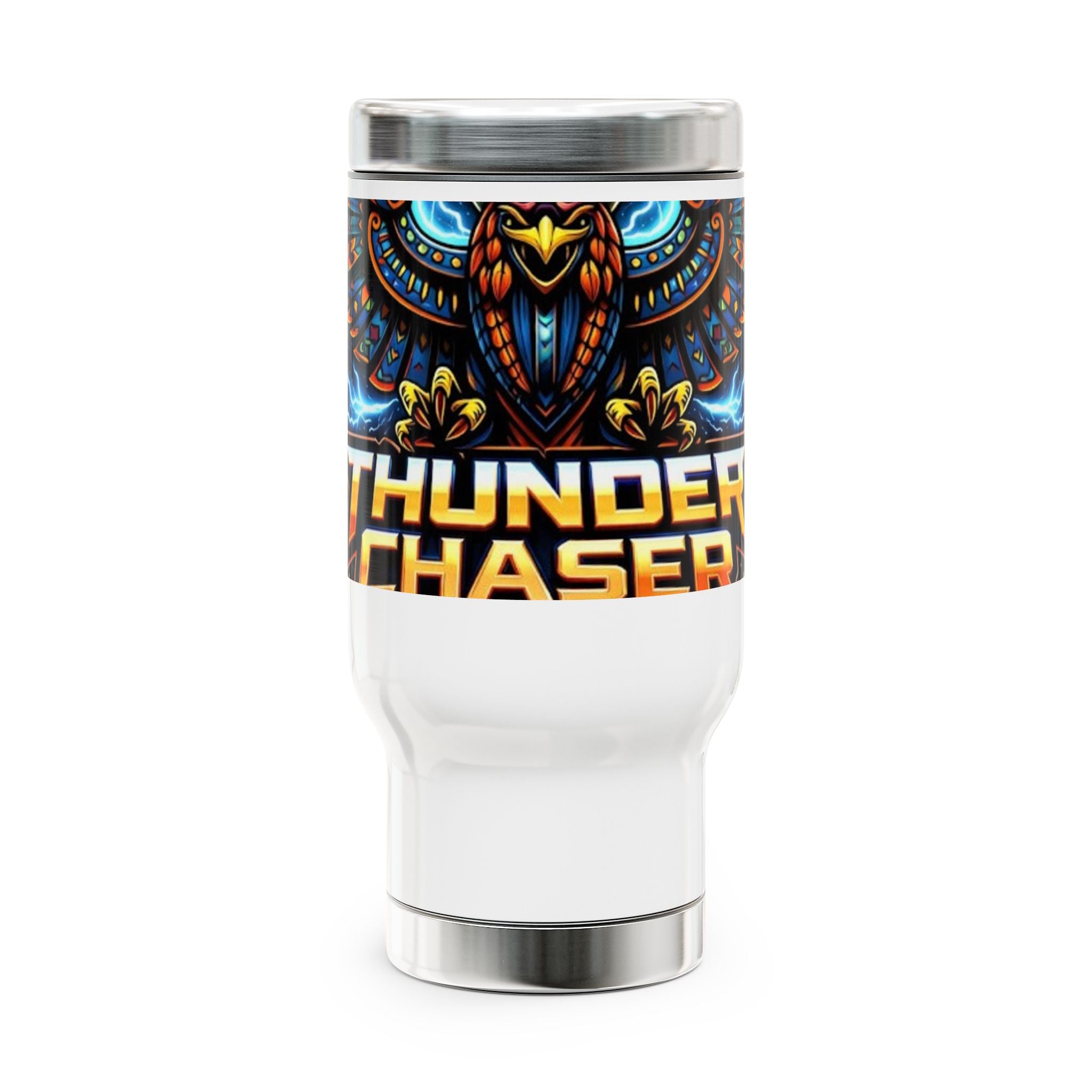 ThunderChaser Combat Simulations 14oz Stainless Steel Travel Mug with Handle
