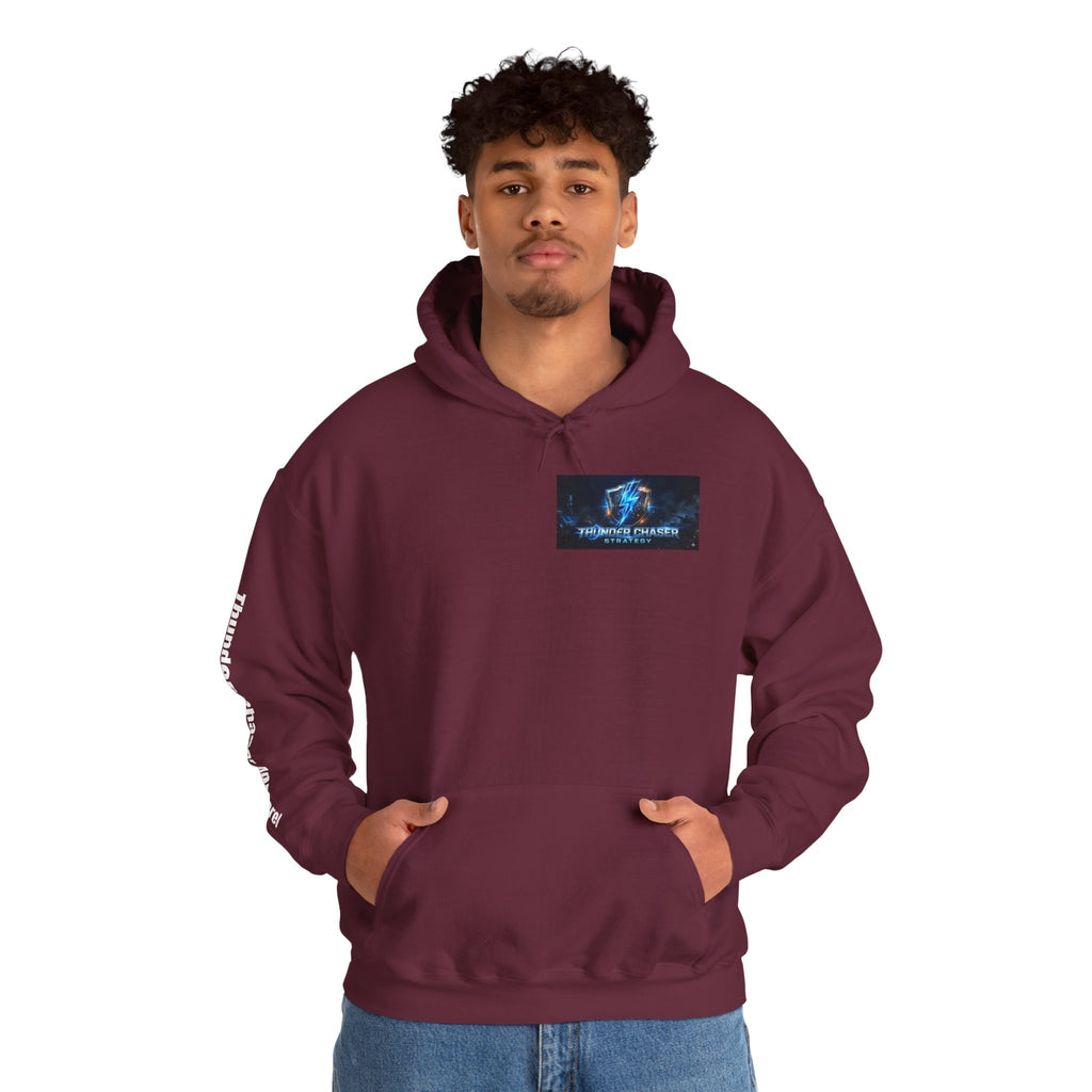 Thunder Chaser Strategy Hoodie – Lightning Bolt Graphic Sweatshirt