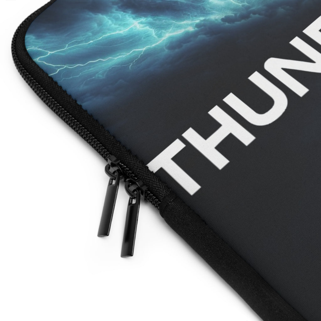 Thunder Chaser Weather Laptop Sleeve — Storm Lightning Weather Design