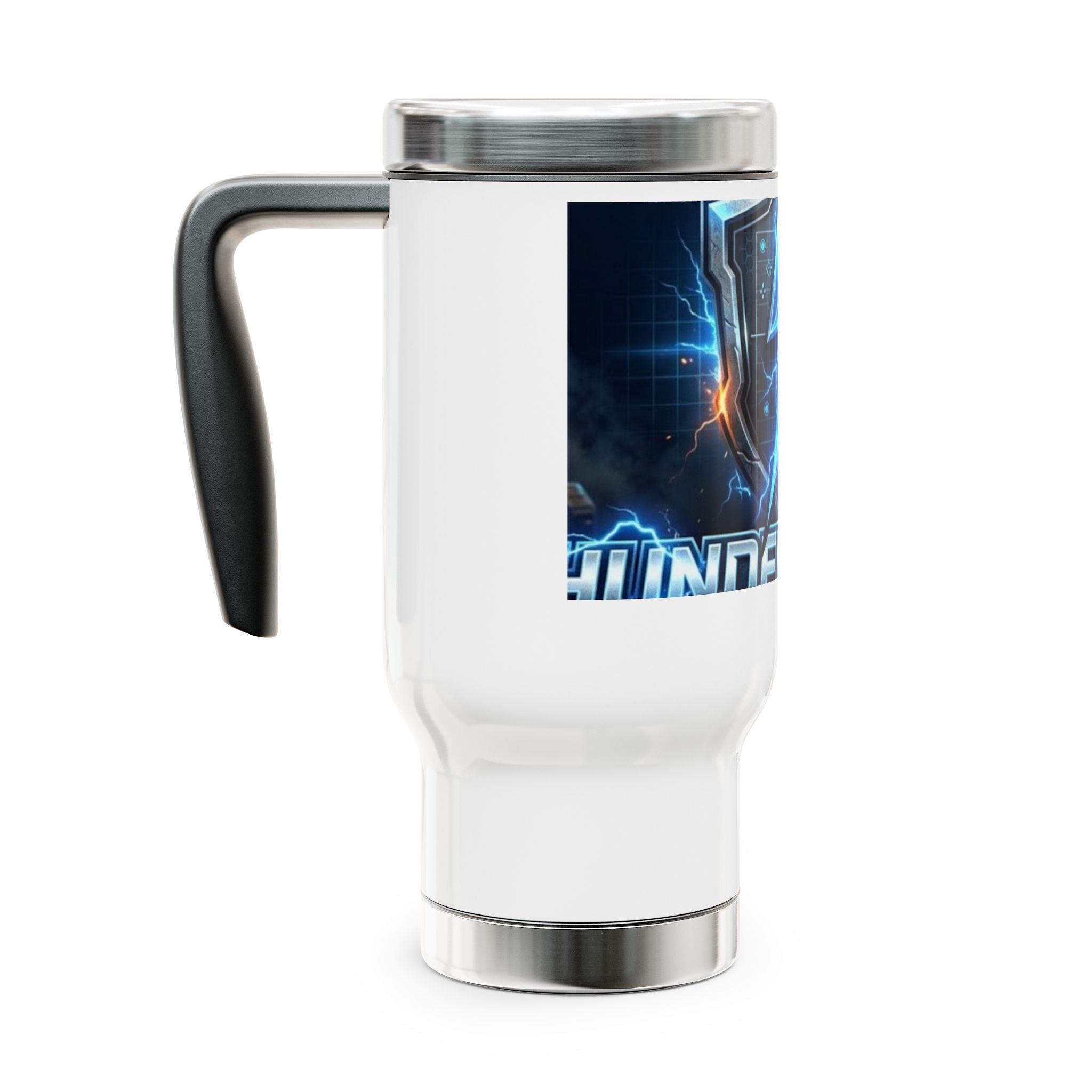 Thunder Chaser Strategy Travel Mug | 14oz Stainless Steel with Handle