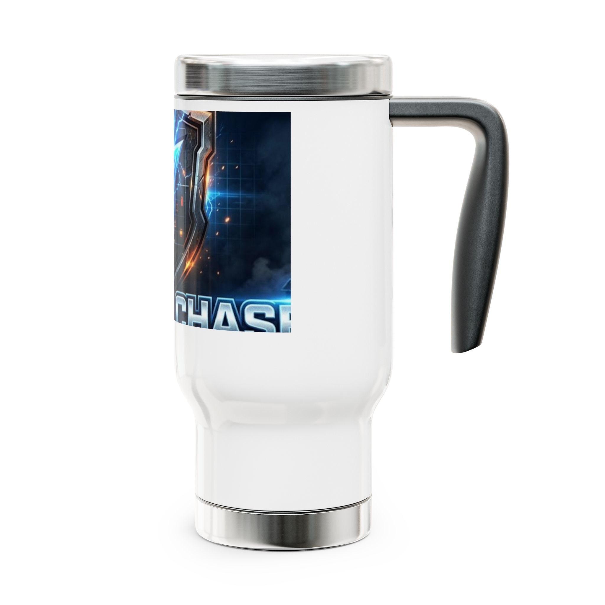 Thunder Chaser Strategy Travel Mug | 14oz Stainless Steel with Handle