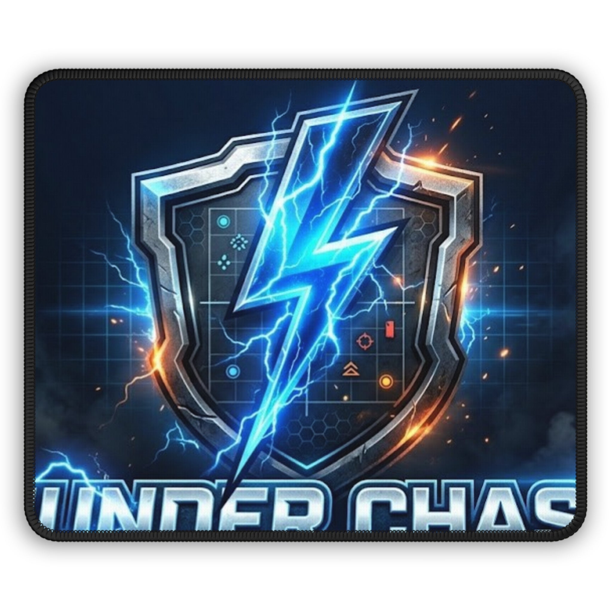 Thunder Chaser Strategy Gaming Mouse Pad | Lightning Shield Esports Desk Mat 9"×7"
